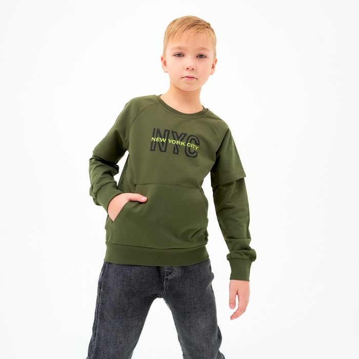 Свитшот для мальчика, цвет хаки, рост 122 см
Свитшот для мальчика, цвет хаки, рост 122 см