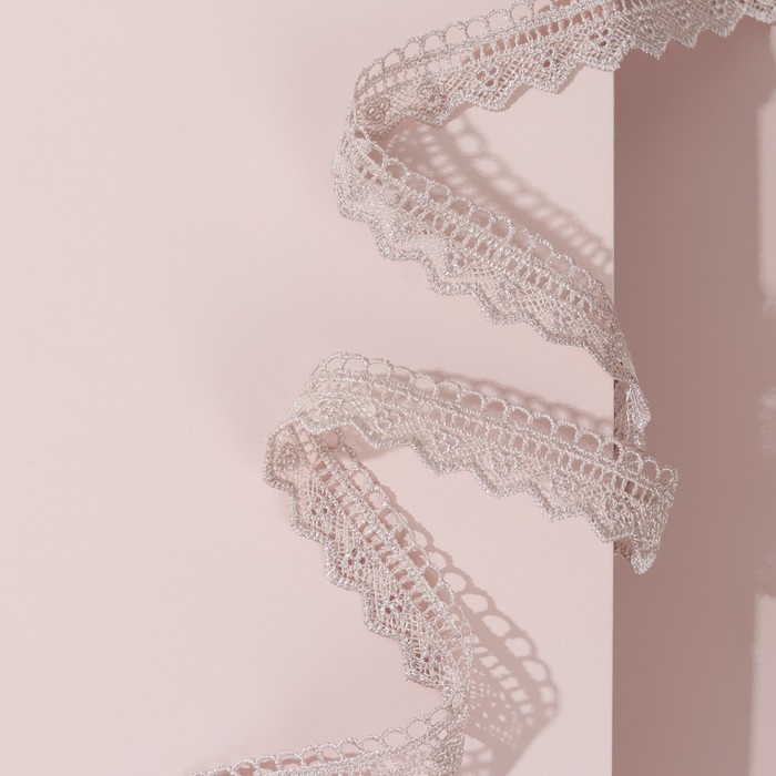 Кружево гипюровое, 20 мм × 9 м, цвет бежевый 
Кружево гипюровое, 20 мм × 9 м, цвет бежевый
