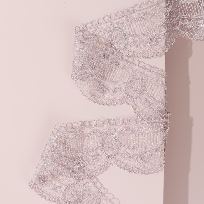 Кружево на сетке, 70 мм × 9 м, цвет бежевый
Кружево на сетке, 70 мм × 9 м, цвет бежевый