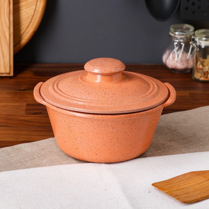 Кастрюля с ручками "Гранит", оранжевая, 1.2 л
Кастрюля с ручками "Гранит", оранжевая, 1.2 л