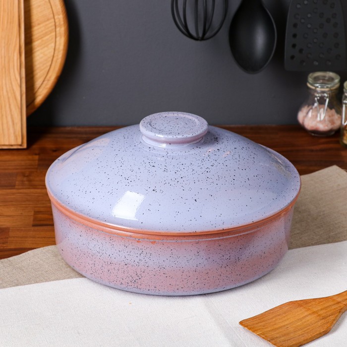 Сковорода с крышкой, фиолетовая, красная глина, 2.5 л
Сковорода с крышкой, фиолетовая, красная глина, 2.5 л