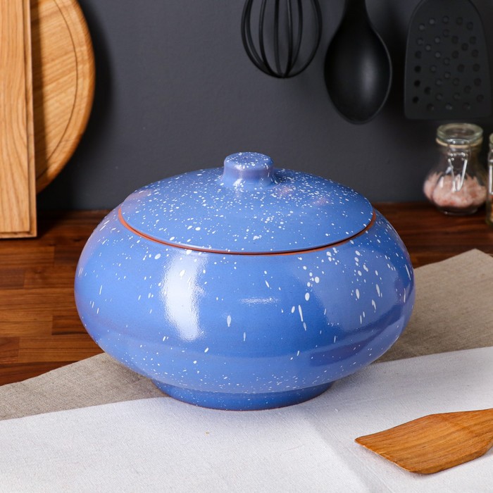 Горшок духовой "Чугунок", синий, красная глина, 4 л
Горшок духовой "Чугунок", синий, красная глина, 4 л