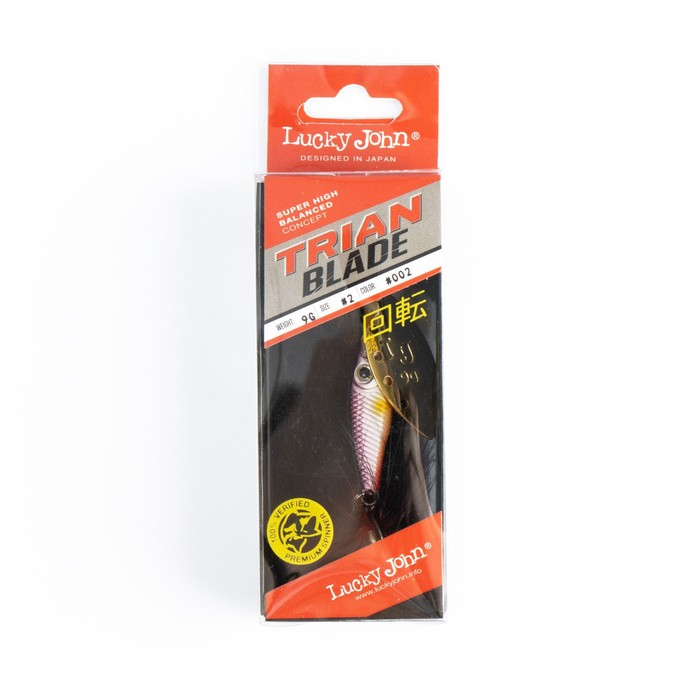 фото Блесна вращающаяся lucky john trian blade long, 9 г, цвет 002