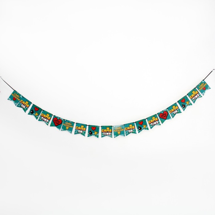 Гирлянда-флажки Game Time, «С Днём Рождения!», 300 см 
Гирлянда-флажки Game Time, «С Днём Рождения!», 300 см