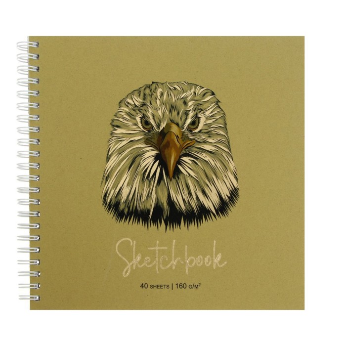 Скетчпад 195 х 195 мм, 40 листов на гребне "Орел", обложка мелованный картон, жёсткая подложка, тиснение фольгой, блок 160 г/м²
Скетчпад 195 х 195 мм, 40 листов на гребне "Орел", обложка мелованный картон, жёсткая подложка, тиснение фольгой, блок 160 г/м²