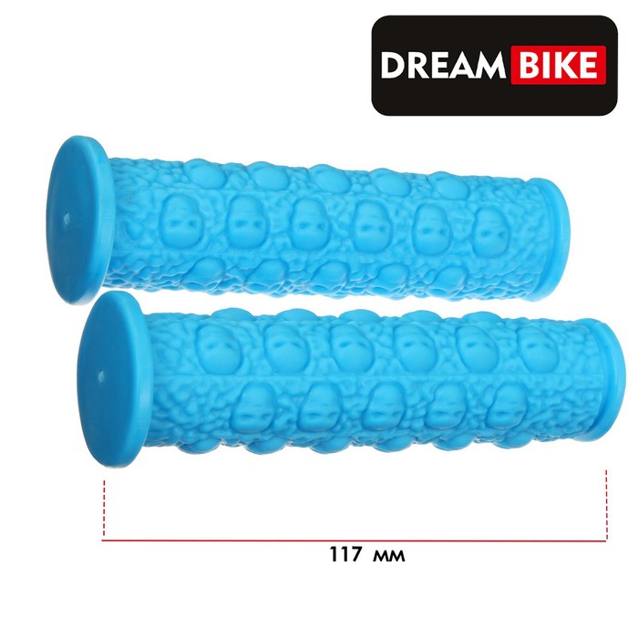 фото Грипсы 117мм, dream bike, цвет голубой