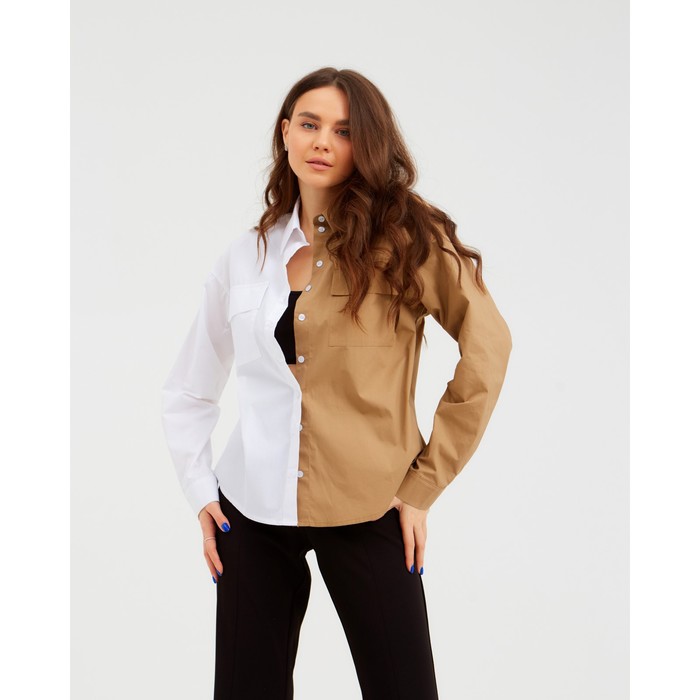 Рубашка женская MIST р.44-46, белый/бежевый
Рубашка женская MIST р.44-46, белый/бежевый