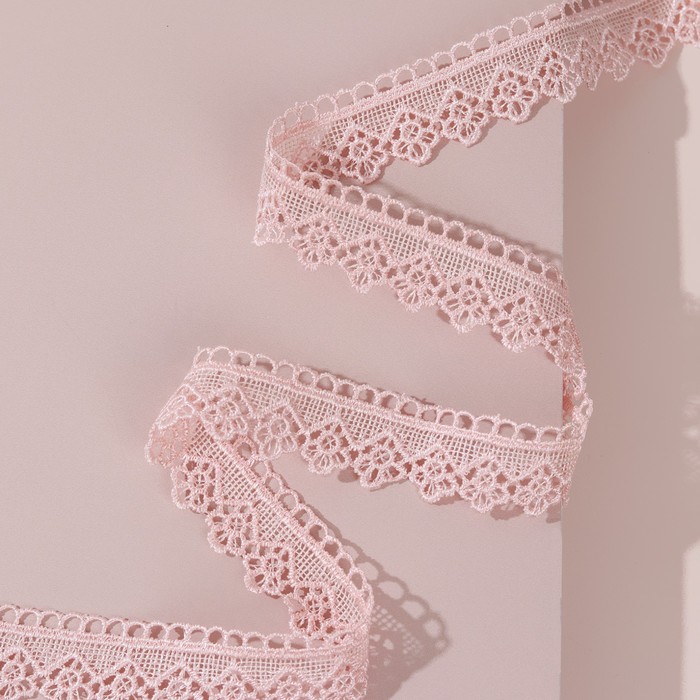 Кружево гипюровое, 25 мм × 9 м, цвет лососёвый
Кружево гипюровое, 25 мм × 9 м, цвет лососёвый