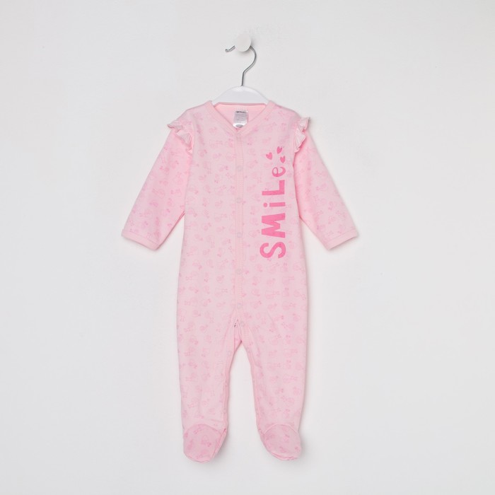 Комбинезон «Улиточка» для девочки, цвет розовый, рост 74 см 
Комбинезон «Улиточка» для девочки, цвет розовый, рост 74 см