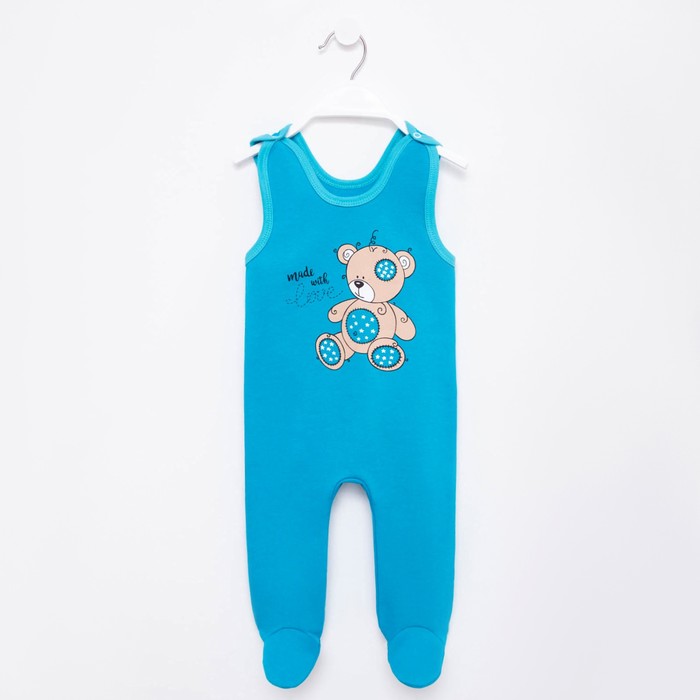 Ползунки для мальчика НАЧЁС, цвет голубой, рост 62 см (40) 
Ползунки для мальчика НАЧЁС, цвет голубой, рост 62 см (40)