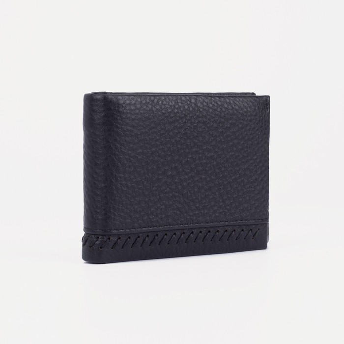 фото Портмоне муж (1077), 10,5*2,5*8 см, 3 отд+зажим, д/карт, д/монет, на магните, черный