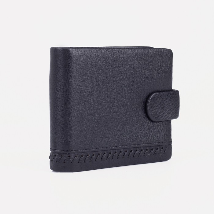 Портмоне на кнопке, для купюр, для карт, для монет, цвет чёрный
Портмоне на кнопке, для купюр, для карт, для монет, цвет чёрный