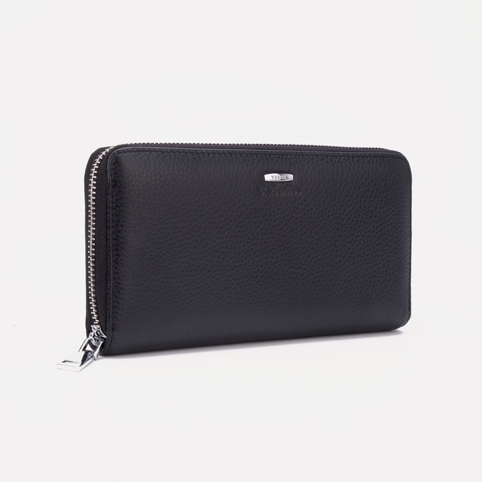 Портмоне на молнии, с ручкой, цвет чёрный
Портмоне на молнии, с ручкой, цвет чёрный