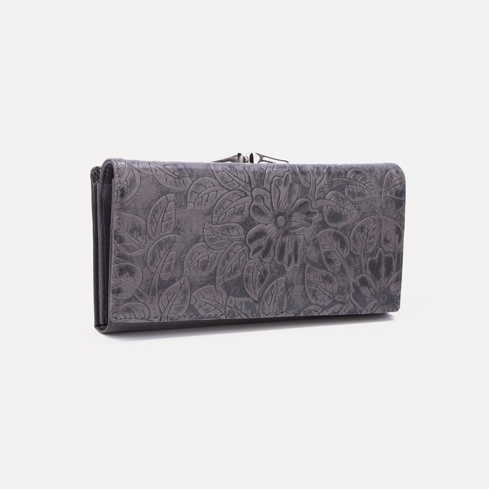 Кошелёк, отдел на магнитах, цвет серый
Кошелёк, отдел на магнитах, цвет серый