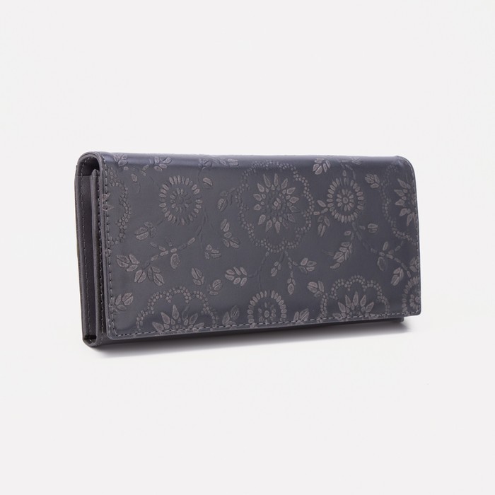 Кошелёк на магнитах, цвет серый 
Кошелёк на магнитах, цвет серый