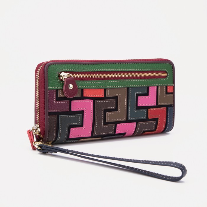 Кошелёк на молнии, с ручкой, цвет разноцветный
Кошелёк на молнии, с ручкой, цвет разноцветный