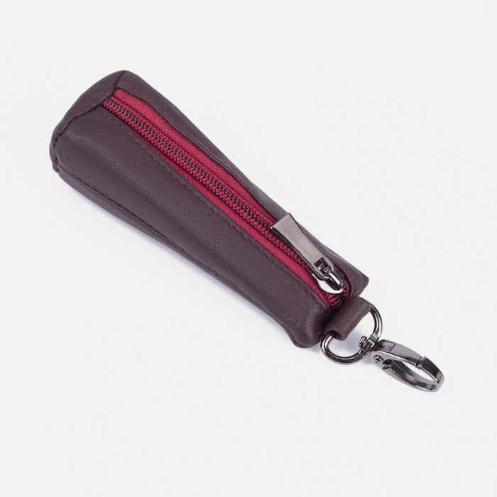 Ключница, длина 12 см, отдел на молнии, цвет бордовый
Ключница, длина 12 см, отдел на молнии, цвет бордовый