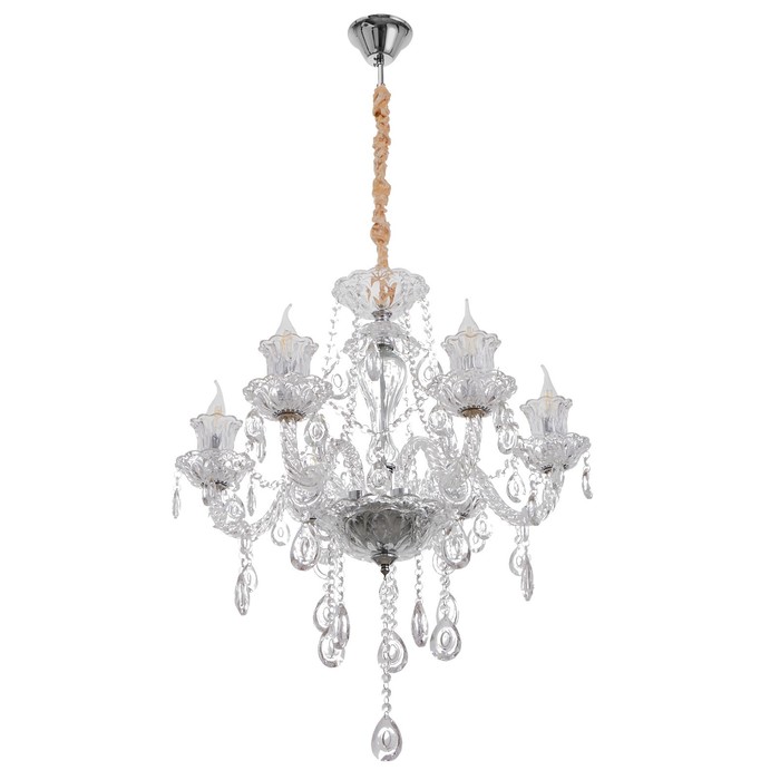 Люстра 1408/6 E14 40Вт хром 61х61х62 см 
Люстра 1408/6 E14 40Вт хром 61х61х62 см