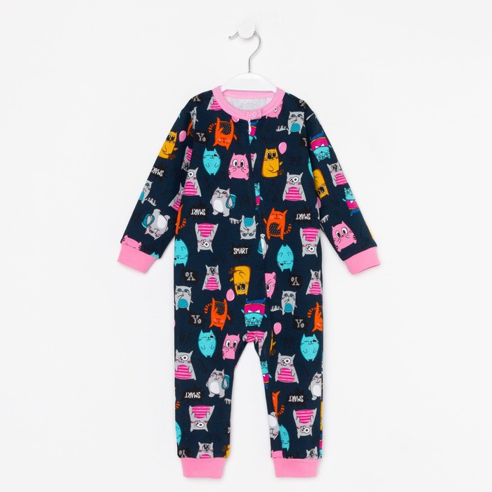 Комбинезон детский, цвет тёмно-синий/кошки, рост 74 см
Комбинезон детский, цвет тёмно-синий/кошки, рост 74 см