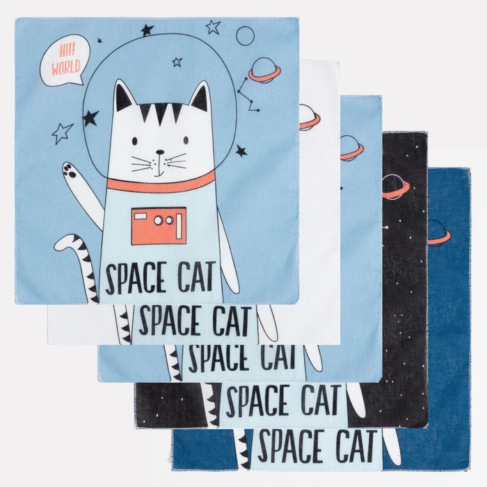 Набор носовых платков Крошка Я "Космокот" 25*25 - 5 шт, 65 гр/м2, 100% хлопок
Набор носовых платков Крошка Я "Космокот" 25*25 - 5 шт, 65 гр/м2, 100% хлопок