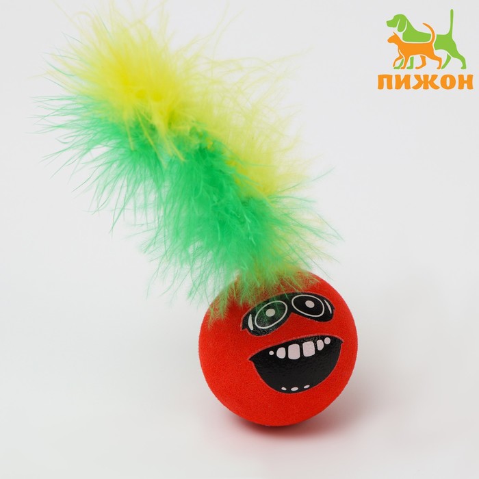 Шарик для кошек с перьями "Эмоции", 5 см, микс
Шарик для кошек с перьями "Эмоции", 5 см, микс