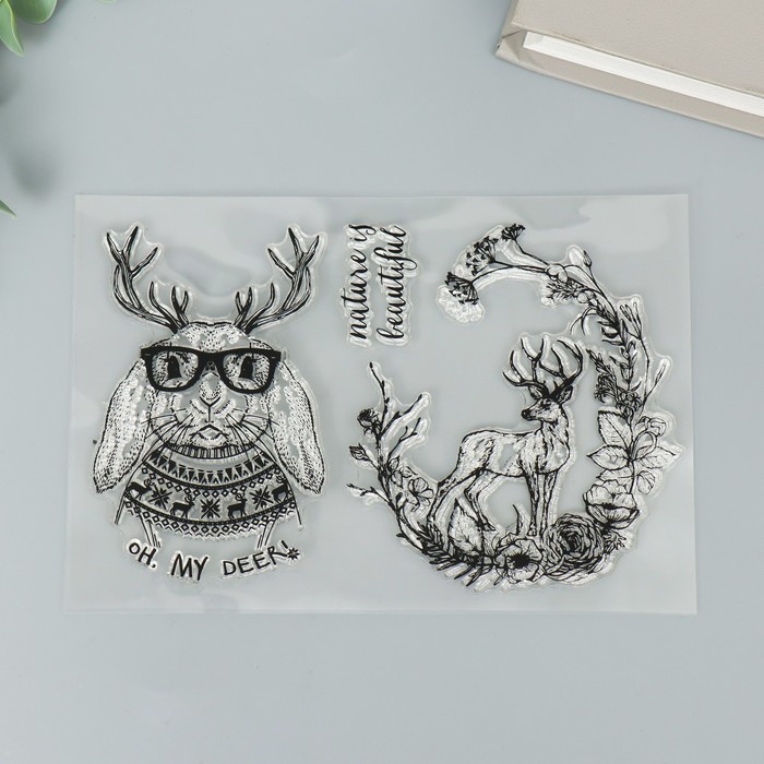 Штамп для творчества силикон "Заяц и олень"
Штамп для творчества силикон "Заяц и олень"