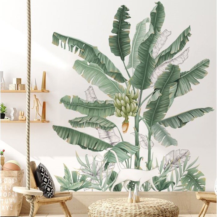 Наклейка пластик интерьерная цветная "Белый кот и банановый куст" 30х90 см набор 2 листа
Наклейка пластик интерьерная цветная "Белый кот и банановый куст" 30х90 см набор 2 листа