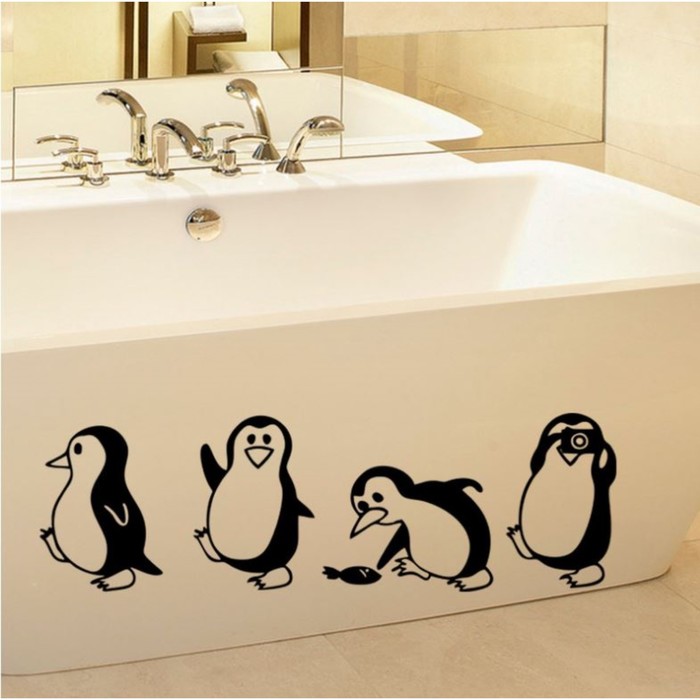 Наклейка пластик интерьерная чёрная "Пингвины" 18,5х57 см
Наклейка пластик интерьерная чёрная "Пингвины" 18,5х57 см