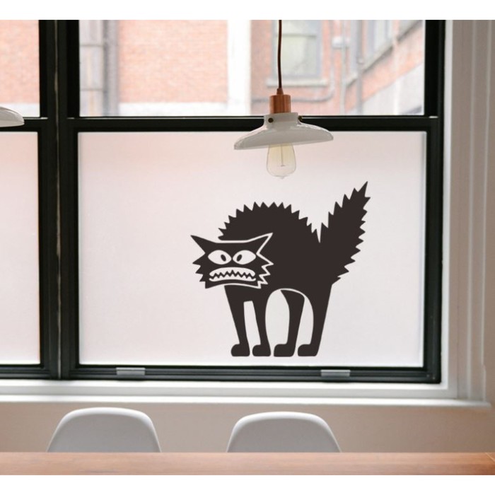 Наклейка пластик интерьерная чёрная "Кот-обормот" 11,5х12 см
Наклейка пластик интерьерная чёрная "Кот-обормот" 11,5х12 см