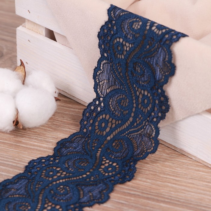 Кружево эластичное, 65 мм × 9 ± 0,5 м, цвет тёмно-синий
Кружево эластичное, 65 мм × 9 ± 0,5 м, цвет тёмно-синий