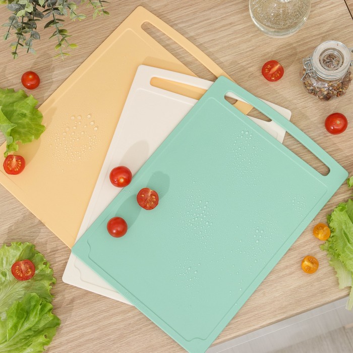 Набор разделочных досок на подставке, 3 шт, 20×29 см, цвет МИКС
Набор разделочных досок на подставке, 3 шт, 20×29 см, цвет МИКС