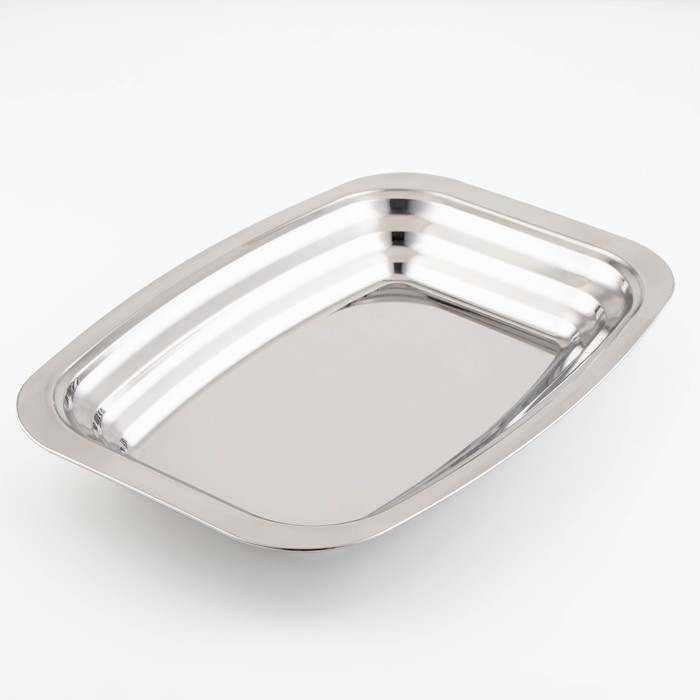 Поднос из нержавеющей стали, 50×32×5,5 см, 430 сталь, цвет серебряный
Поднос из нержавеющей стали, 50×32×5,5 см, 430 сталь, цвет серебряный
