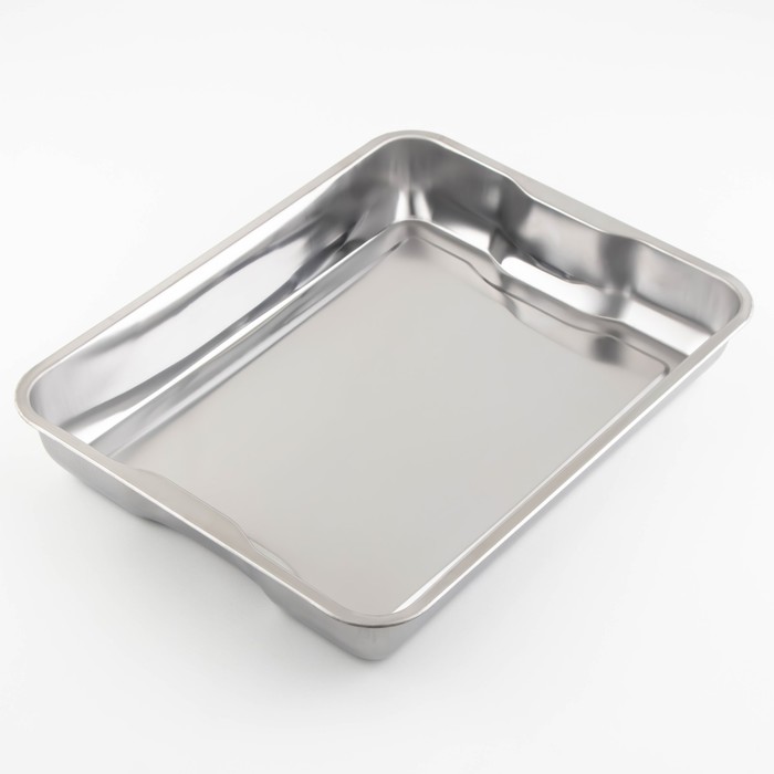 Поднос из нержавеющей стали, 44×34,5×6,8 см, 430 сталь, цвет серебряный
Поднос из нержавеющей стали, 44×34,5×6,8 см, 430 сталь, цвет серебряный