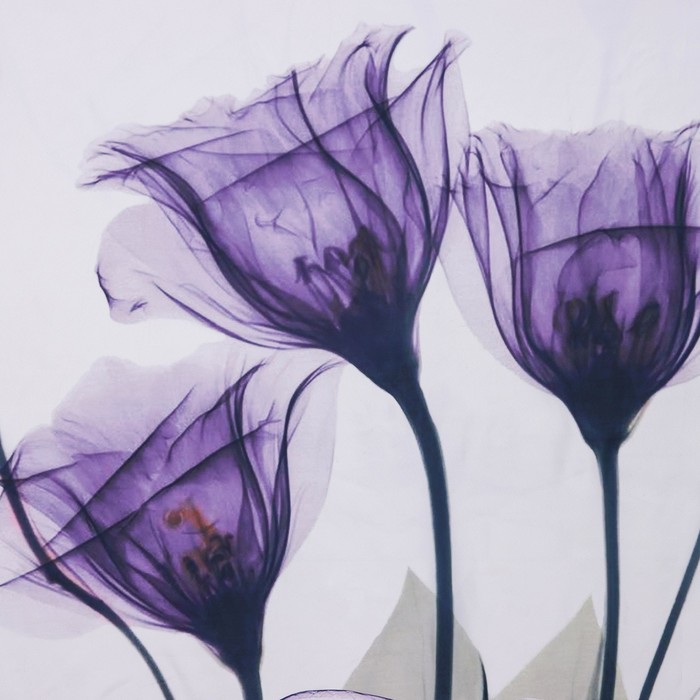 фото Штора для ванны доляна «магические цветы», 180×180 см, полиэстер