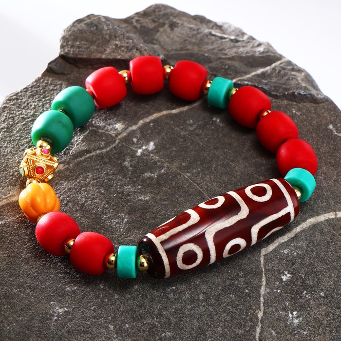 Браслет "Бусина Дзи" африка, узор, цветной, d=7см
Браслет "Бусина Дзи" африка, узор, цветной, d=7см