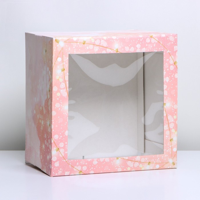 Коробка для торта «Best wishes», 29 х 29 х 19 см 
Коробка для торта «Best wishes», 29 х 29 х 19 см