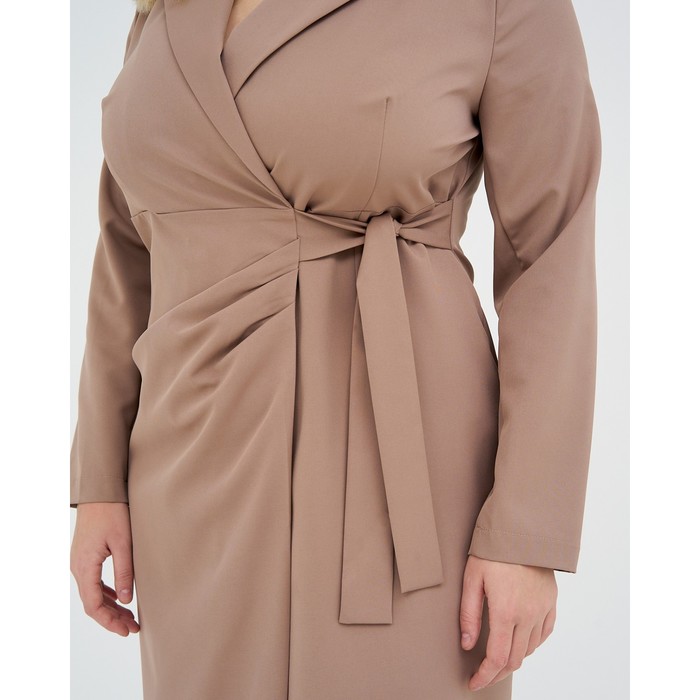 Платье женское с поясом MIST plus-size, р.50, бежевый
Платье женское с поясом MIST plus-size, р.50, бежевый