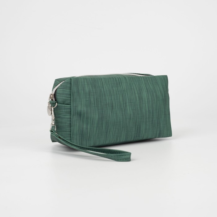 Косметичка на молнии, цвет зелёный
Косметичка на молнии, цвет зелёный