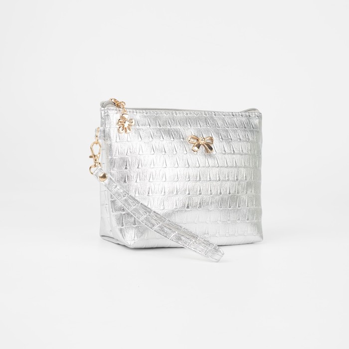 Косметичка на молнии, цвет серебристый
Косметичка на молнии, цвет серебристый