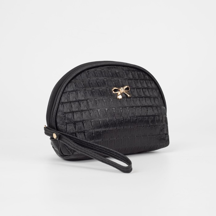 Косметичка на молнии, цвет чёрный 
Косметичка на молнии, цвет чёрный