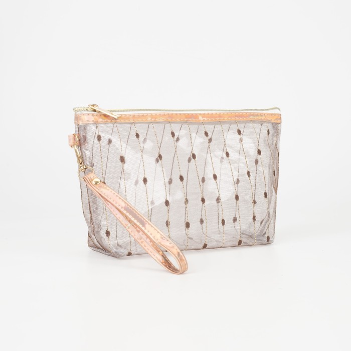 Косметичка на молнии, цвет коричневый
Косметичка на молнии, цвет коричневый