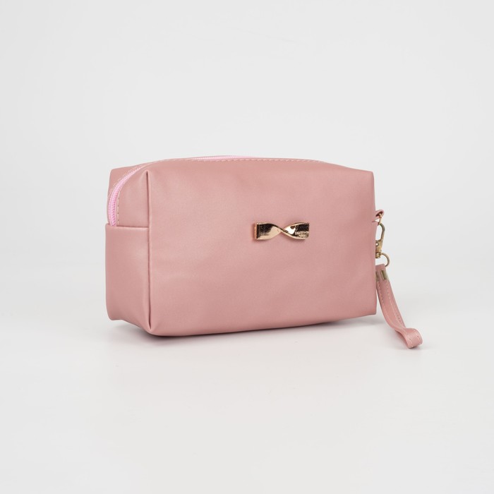Косметичка на молнии, цвет розовый
Косметичка на молнии, цвет розовый