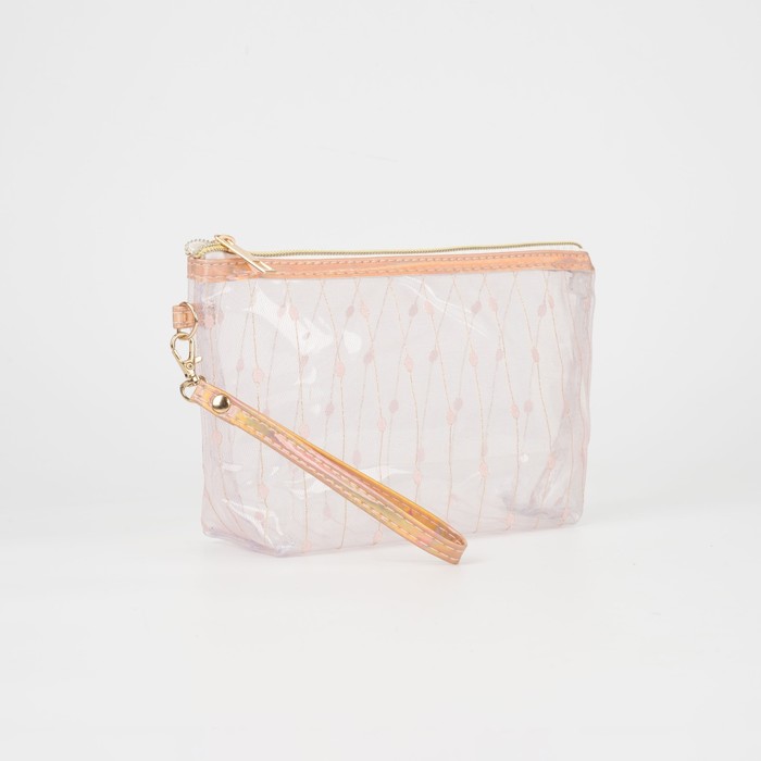 Косметичка на молнии, цвет розовый
Косметичка на молнии, цвет розовый