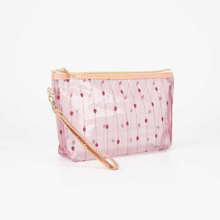 Косметичка на молнии, цвет розовый
Косметичка на молнии, цвет розовый