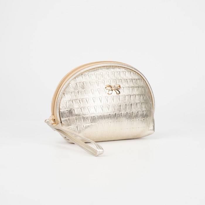 Косметичка на молнии, цвет золотистый
Косметичка на молнии, цвет золотистый