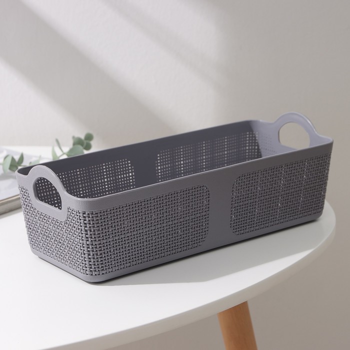 Корзина для хранения «Уют», 28×12,5×9 см, цвет МИКС
Корзина для хранения «Уют», 28×12,5×9 см, цвет МИКС