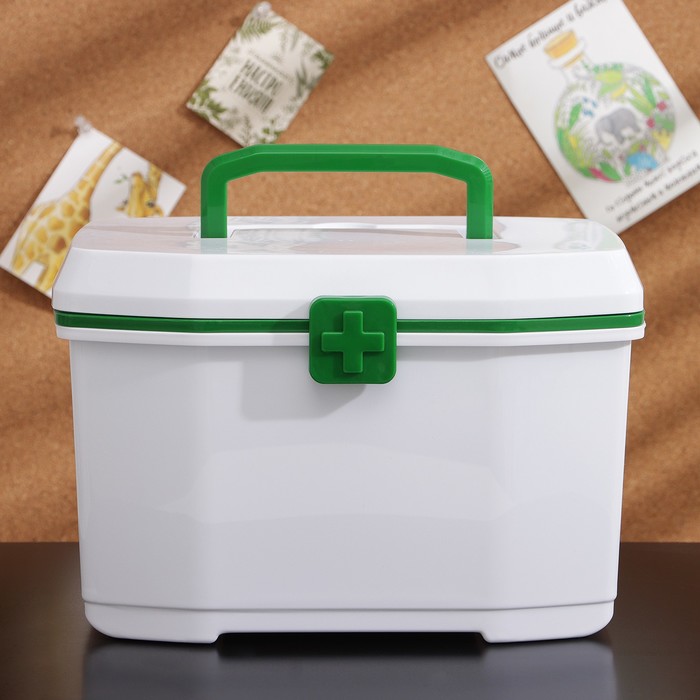 Аптечка со съемным отделением, 28×19,5×18 см, цвет МИКС
Аптечка со съемным отделением, 28×19,5×18 см, цвет МИКС