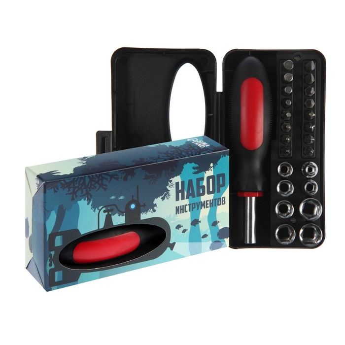 Набор инструментов ТУНДРА, подарочный пластиковый кейс, 25 предметов
Набор инструментов ТУНДРА, подарочный пластиковый кейс, 25 предметов