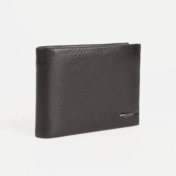 фото Портмоне муж (1077), 10,5*2,5*8 см, 3 отд+зажим, д/карт, д/монет, на магните, черный