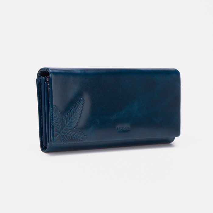 Кошелёк на магнитах, цвет синий
Кошелёк на магнитах, цвет синий